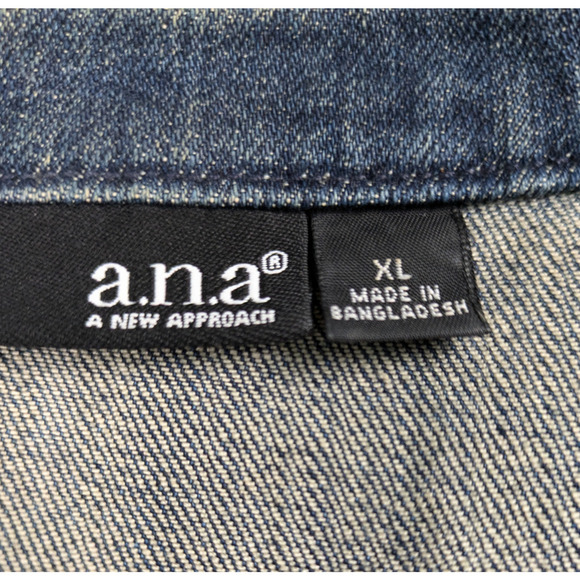 Refreshed - ANA Upcycled Denim Jacket Size XL - Picture 5 of 5